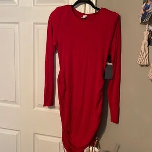 Melrose & Market, Size Large, Rouched Long Sleeved Dress. Never Worn. With Tags
